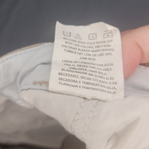 Riders By Lee Khaki Pants Cropped Length Chino Casual Size 10 - Picture 4 of 10